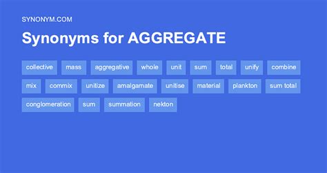 aggredite|aggregate synonym.